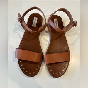 Women’s Steve Madden Rivvall  Ankle Strap Sandals - Cognac Brown, Size 11